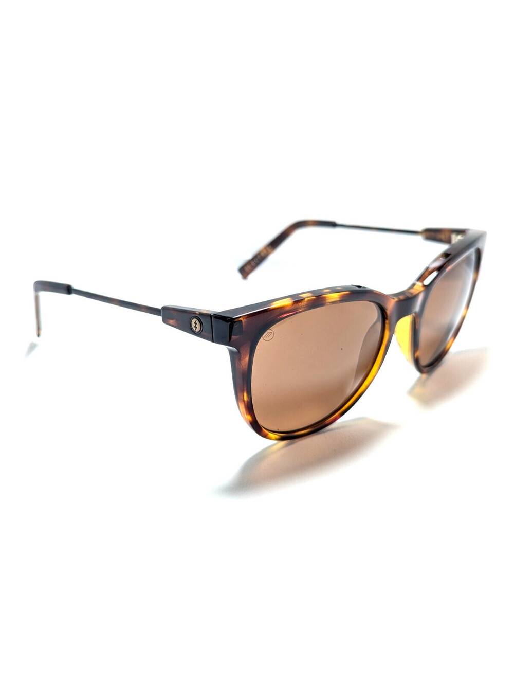 Electric Bengal Wire Brown UV Tortoiseshell Square Women's Fashion Sunglasses